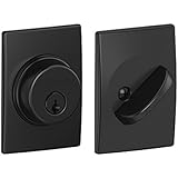 Schlage B60N CEN 622 Century Deadbolt, Keyed 1 Side, Matte Black