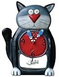 Black Kitty Pendulum Clock by Allen Designs