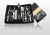 ACME 9 PCS Black Leather Manicure/Pedicure Kit, Travel & Grooming Kit, Ideal for gifts 41o15oo5VXL. SL160 ACME 9 PCS Black Leather Manicure/Pedicure Kit, Travel & Grooming Kit, Ideal for gifts