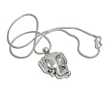 Girl Pendant with Chain Sterling Silver Jewelry 1.75 inches (spndt038)