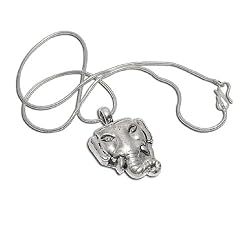 Girl Pendant with Chain Sterling Silver Jewelry 1.75 inches (spndt038)