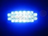 2 x 22 LED Strobe Hazard Emergency Offroad Lights BLUE