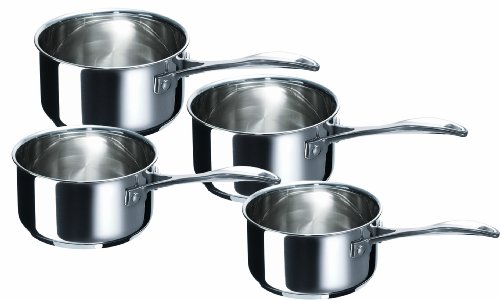 3 Casseroles Inox Bekaline Belvia - 16/18/20cm - Induction - Fond Triple