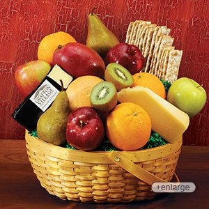 Jumbo Cheese & Fruit Gourmet Gift Basket from Stew Leonard's Gifts