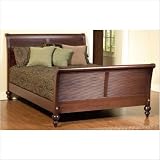 Chatham 40-30 British Isle Bedroom Sleigh Bed Finish: Antique Black, Size: King