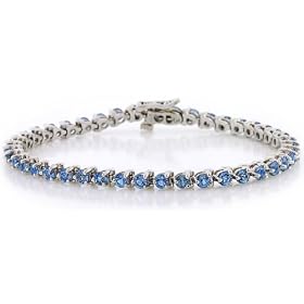 Aquamarine Bracelet in 14K White Gold by magazines