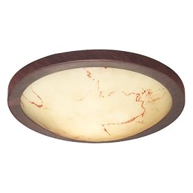 Eglo  87855A Timor, Antique Brown/beige Marble, 1-Light Wall/Ceiling Light Fixture