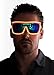 Neon Nightlife Orange Frame/Tinted Single Lens Tron Style Light Up Glasses