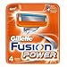 12 Gillette Fusion Power Razor Blades, 3 packs x 4 razors