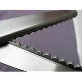 1 Piece 7MM Professional Dressmaking Scalloped Edge Pinking Shears Scissors Clipper For Thin Fabrics, Linings, Leather, And Craft