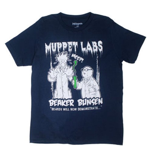 Mad Engine Men's Muppets Lab Beaker T-Shirt - Navy