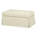 Classic Shabby Chic&reg; Double Storage Ottoman - Jacquard Bisque