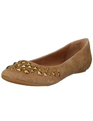 Buffalo 208-8901-1 pig suede, Damen Ballerinas