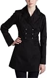 Jolt Junior's Military Trench Coat,Black,Small