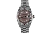 Rolex Ladies White Gold President Pink Pearl Diamond Dial