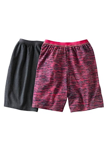 Comfort Choice Women's Plus Size 2-Pack Cooling Boxers