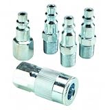Buy 5 Piece Industrial Series Air Tool Quick Coupler and Plug Set Solid Steel by Central Pneumatic