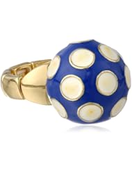 Betsey Johnson "Polka Dots" Polka Dot Ball Stretch Ring, Size 7.5