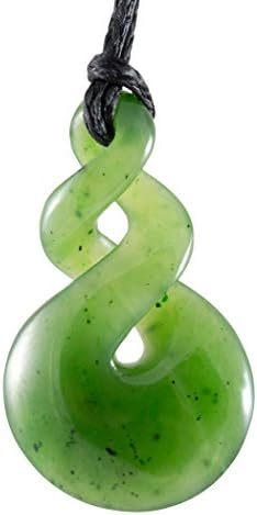 Maori Greenstone Jade Double Twist Necklace