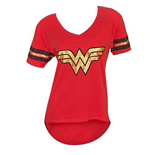 Wonder Woman Juniors Foil Logo Tee Shirt