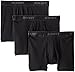 2(X)IST mens Essential Cotton 3-pack boxer briefs, Deep Black, Large US