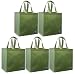 Reusable Grocery Tote Bag Olive 5 Pack