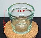 41o1V5bQdQL. SL160  24 Pcs   Heat Safe Spanish Glass Candle Jar   2 1/2 Flower Pot Style