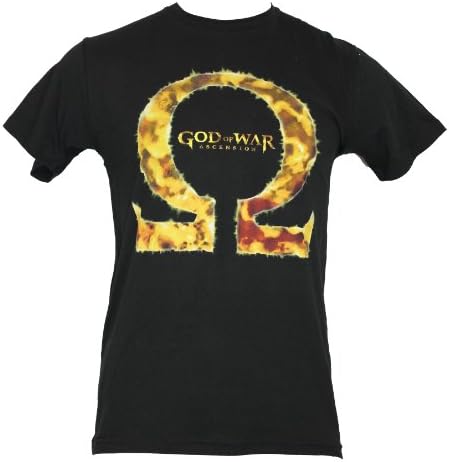 God of War Mens T-Shirt - "Ascension" Giant Molten Kraitos Symbol Image (Large) Black