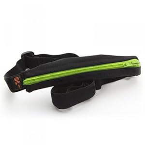 SPIbelt Adult's SPIbelt, Black Fabric/Lime Green Zipper/Logo Band