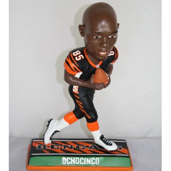 Chad Ochocinco Cincinnati Bengals End Zone Bobblehead Figurine (Quantity of 1)