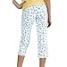 Blue Capaum Capri Pants - Beach Print Design