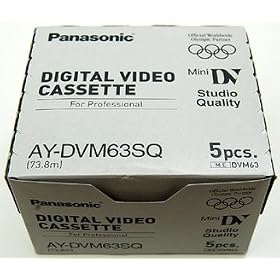 Panasonic Ay-dvm63sq 63min Minidv Tape - Studio Quality (5 Pack)