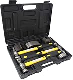 7 Pc Hammer & Dolly Auto Body Dent Repair Kit