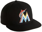 MLB Miami Marlins Authentic On Field Cap (Black, 7  1/2)