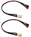 CESS-030-1f Fok Spade to Banana Plugs, Banana Plug Female to Male - 2 Pack