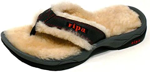 Ripa Mens/Womens Adult Himalayan Shearling Slipper Sandal