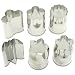 Stainless Vegetable Cutter, Large, 6 Assorted Shapes