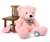 Lady Cuddles - 47" - Super Soft & Huggable, Pink Plush Teddy Bear By Ginat Teddy Lady Cuddles - 47" - Super Soft & Huggable, Pink Plush Teddy Bear By Ginat Teddy