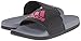adidas Unisex-Child Adilette SC Sandal, Core Black/Pink/Vista Grey, 4