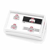 Ohio State University Buckeyes 3 Piece Cufflink Gift Set