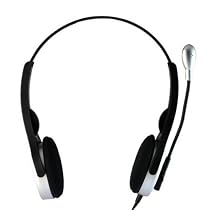Professional Keenion KDM-216 Lightweight Hi-Fi Stereo Headphone, With Steel sound Microphone & In-Cord Volume Control - Black/ Silver