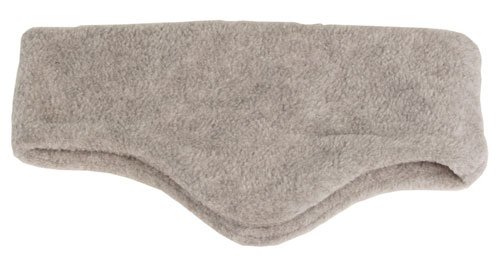 Fleece Stirnband mit Ohrenklappen grau