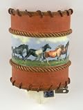 Review York  / Wild mustang HORSES Western NIGHT LIGHT nightlight