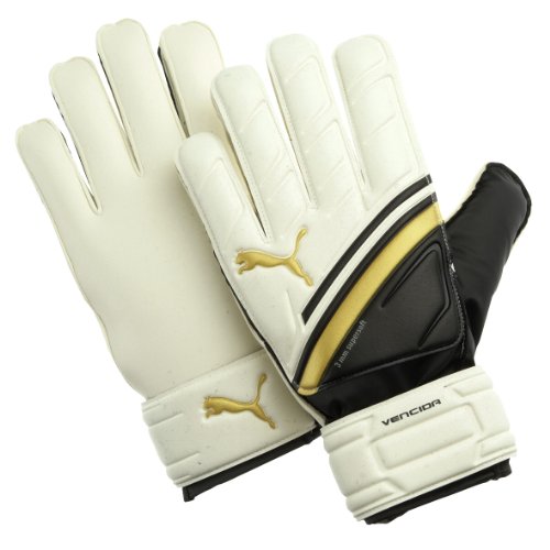 PUMA Torwarthandschuhe Vencida, white-black-team gold, 6, 040711 01 Preisvergleich