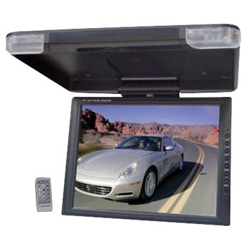 PYLE PLVWR1440 14-Inch High Resolution TFT Roof Mount Monitor and IR Transmitter