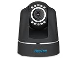 Hootoo HT-IP207 IP Wired/Wireless Network Camera with Pan/Tilt Angle(Horizontal:270° & Vertical: 120°) Two-way Audio,Night visibility up to 20 meters (Auto IR-LED illumination),Removable IR-cut filter to capture clear video images 24 hours a day,Support IE, Safari, Firefox, Google chrome browser or any other standard browsers