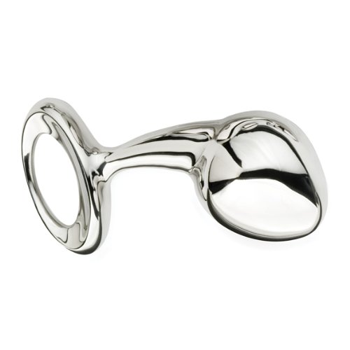 PURE Njoy Metal Butt Plug Large 4 Inch Polished Steel