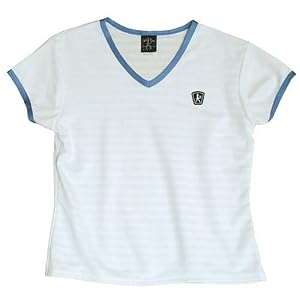 Buy Ladies Balle de Match Victory V-Neck Top-White Blue
