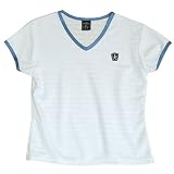 Womens Balle de Match Victory V-Neck Top-White/Blue