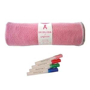 yogitoes® SKIDLESS® Yoga Mat Towel + Free (random color) activator mister combo by Absolute Yogi